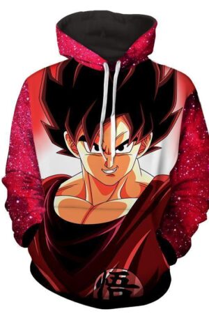 Dragon Ball Red Goku 10x Kaioken Hoodie