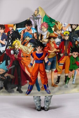 Dragon Ball Super Hooded Blanket - Group Picture Blanket
