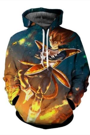 Dragon Ball Z- Vegeta King 3D Hoodie