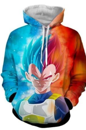Dragon Ball Z- Vegeta SSJ God 3D Hoodie