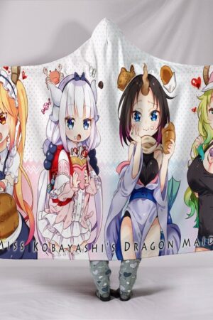 Dragon Maid Hooded Blanket - Miss Kobayashi’s White Blanket