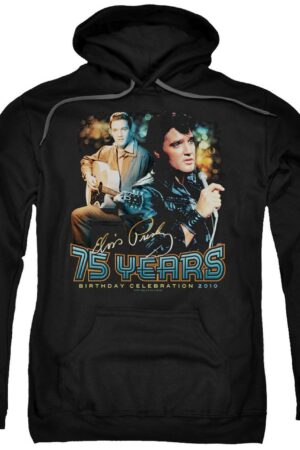 Elvis Presley Hoodies: 75 YEARS Pull-Over Hoodie