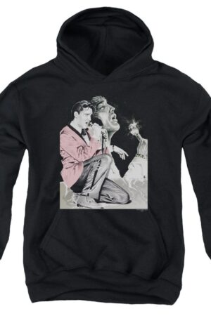 Elvis Presley Hoodies: ROCK N ROLL SMOKE Pull-Over Hoodie