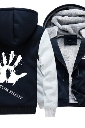 Eminem Jackets - Solid Color Eminem Slim Shady Series Super Cool Fleece Jacket