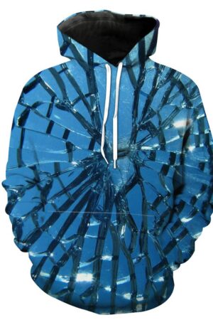 Epic Broken Window  Hoodies -  Epic Printed  Pullover Hoodie