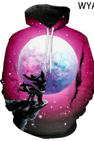 Fashion Casual Pokemon Hoodies - 3D Printed Sweatshirts Pullover