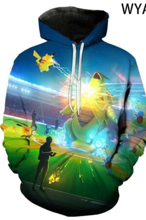 Fashion Casual Pokemon Hoodies - 3D Printed Sweatshirts Pullover