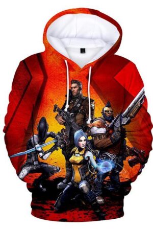 Fashion Games Borderlands Hoodies - 3D Digital Print Pullover Sweatshirts