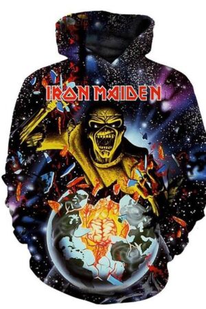Fashion Iron Maiden Funny 3D Print Casual Hoodie