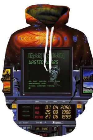 Fashion Iron Maiden Funny 3D Print Casual Hoodie Pullover Sweatshirt