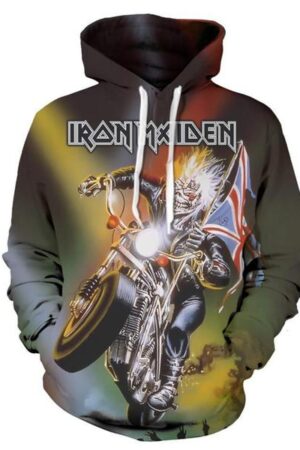 Fashion Iron Maiden Funny 3D Print Casual Hoodie Pullover Sweatshirt