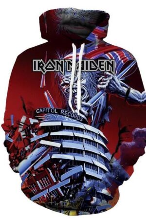 Fashion Iron Maiden Funny 3D Print Casual Hoodie Pullover Sweatshirt