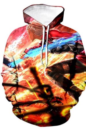 Fate Stay Night 3D Printed Hoodies - Anime Hooded Sweatshirt Pullover