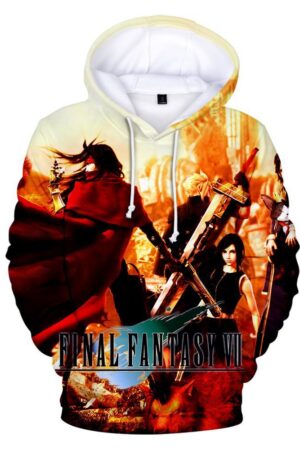 Final Fantasy VII Unisex 3D Print Battle Hoodies