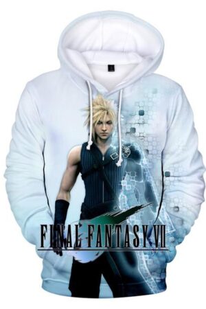 Final Fantasy VII Unisex 3D Printed Squall Leonhart Hoodies