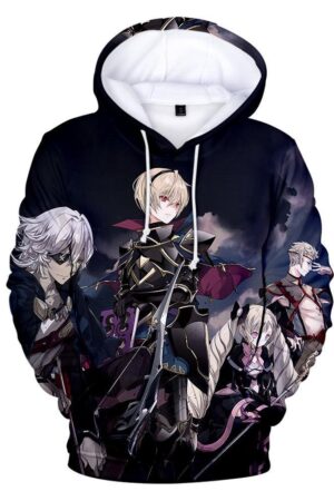 Fire Emblem Hoodies - Fire Emblem Awakening Fates Inigo Azur Pullover Hoodie
