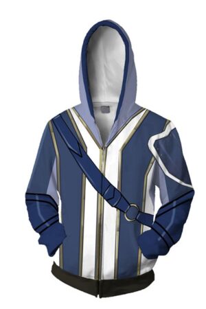 Fire Emblem Hoodies - Zip Up Fire Emblem Awakening Fates Inigo Azur Hoodie