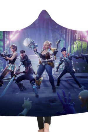 Fortnite Hooded Blankets - Fortnite PVE Mode Hero Fleece Hooded Blanket