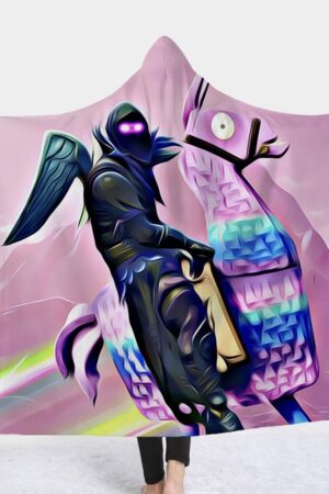 Fortnite Hooded Blankets - Fortnite Raven Fleece Hooded Blanket