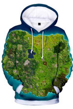 Fortnite Hoodies - Fortnite Full Combat Map 3D Hoodie