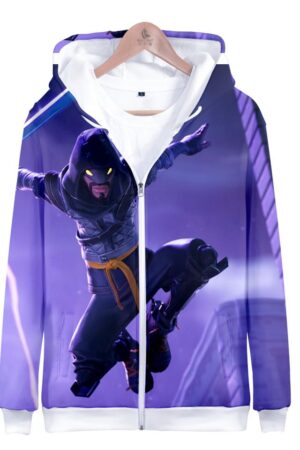 Fortnite Hoodies - Fortnite Ninja 3D Zip Up Hoodie