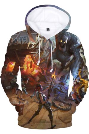 Fortnite Hoodies - Game Undead Monster 3D Hoodie