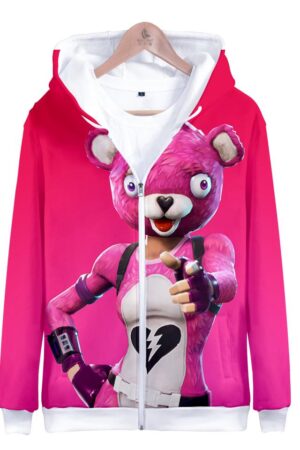 Fortnite Hoodies - Love Ranger 3D Zip Up Hoodie