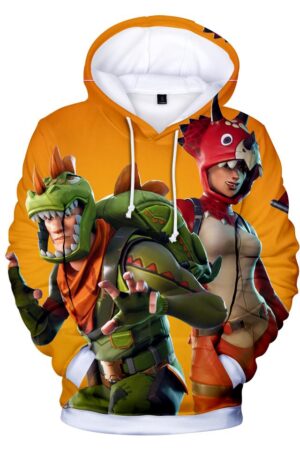 Fortnite Hoodies - Rex Triceratops 3D Hoodie