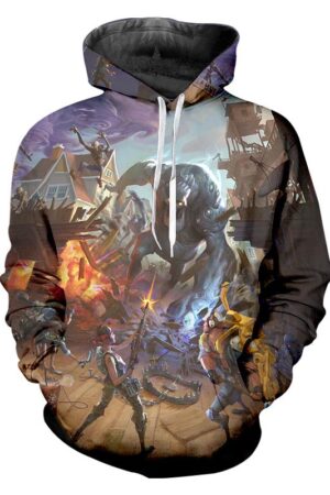 Fortnite Hoodies - Smasher Zombie 3D Hoodie