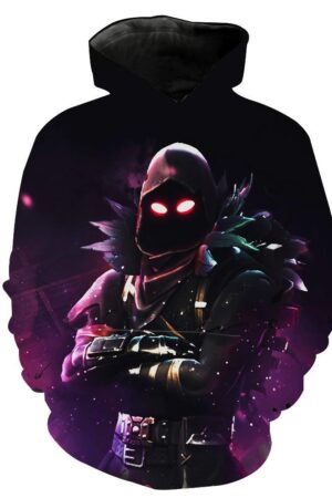 Fortnite Raven Hoodies - Pullover Black Hoodies