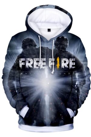 Free Fire Hoodies - Free Fire Game Series Hero Soldier Battle Royale 3D Hoodie