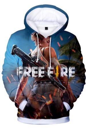 Free Fire Hoodies - Free Fire Game Series NEW Character Battle Royale 3D Hoodie