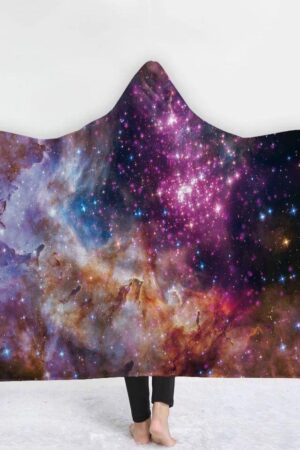 Galaxy Hooded Blanket - Purple Blanket