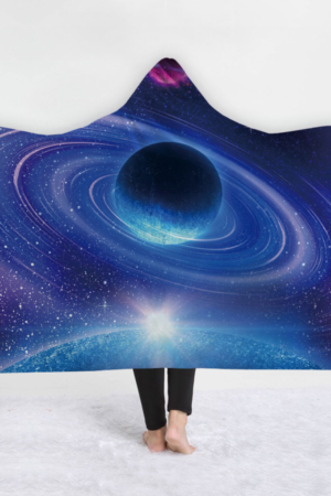 Galaxy Hooded Blanket - Star Blue Blanket