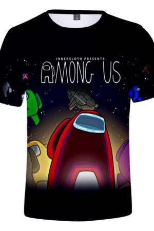 Game Among Us 3D Printed Casual T-Shirt