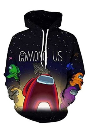Game Among Us Hoodie - 3D Print Pullover Hoodie