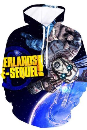 Game Borderlands 3 Hoodies - 3D Digital Print Hooded Pullover