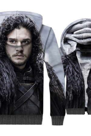 Game of Thrones Jackets - Game of Thrones Series Movie Snow 3D Fleece Jacket