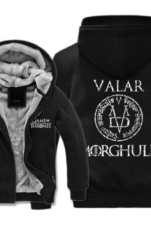 Game of Thrones Jackets - Solid Color VALOR MORGHULIS Icon Fleece Jacket