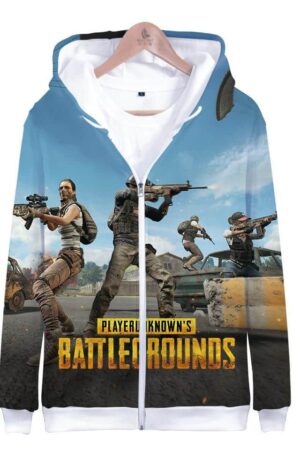 Game PUBG Playerunknown's Battlegrounds 3D Zipper Hoodies Pullover