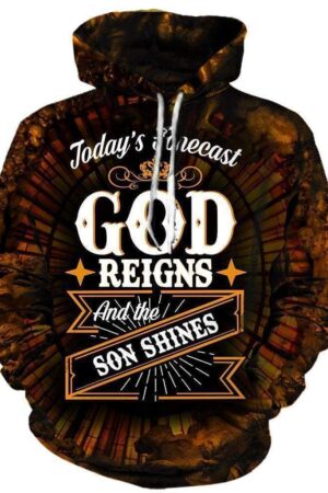 God The Son Shine Hoodies - Pullover Black Hoodie