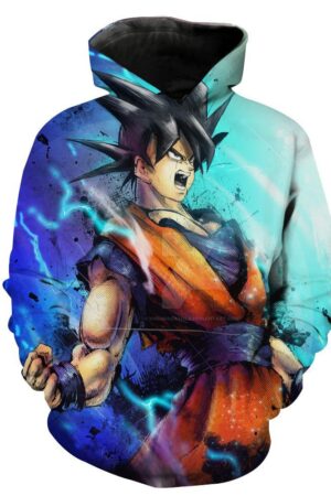 Goku Power Up Hoodie - Goku Dragon Ball Clothes