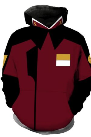 Gundam Zaft Uniform Hoodies - Pullover Mobile Suit Red Hoodie