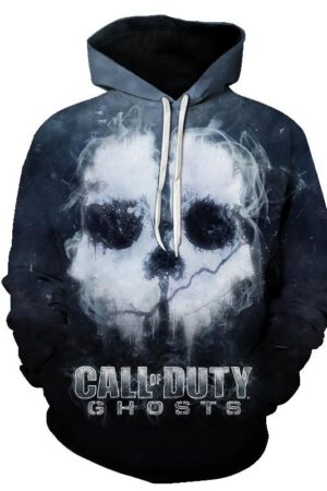Halloween Devil Smog Skull 3D Printed Hoodie