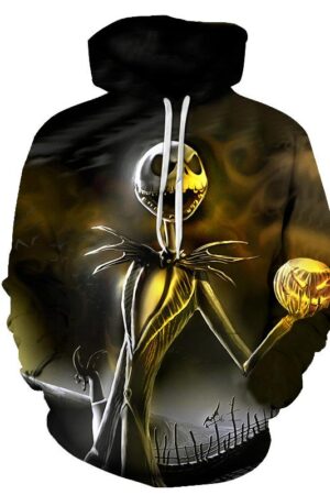 Halloween Jack Skellington Nightmare 3D Printed Hoodie
