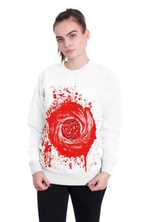 Halloween red blood collar Sweater