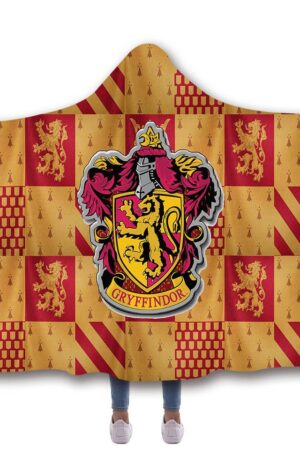 Harry Potter Hooded Blankets - GRYFFINDOR Fleece Hooded Blanket