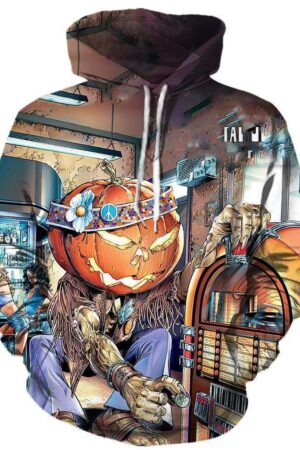 Helloween Hoodies - Pullover Grey Hoodie