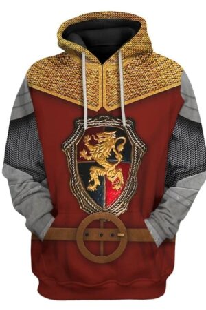 Historical Personage Sir Lancelot 3D Printed Cosplay Hoodie