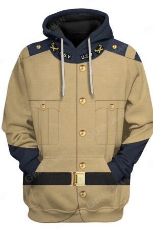 Historical Personage Theodore Roosevelt 3D Printed Cosplay Hoodie